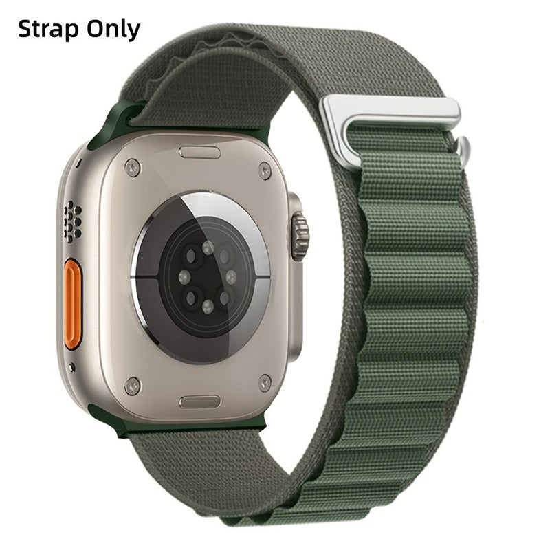 Alpine Loop Compatible with Apple Watch Ultra 1 Ultra 2 Ultra 3 Band 46mm 45mm 44mm Adjustable Woven Nylon Sport Loop Replacement Strap with C Hook Closure for iWatch S11 S10 S9 S8 S7 S6 S5 S4 Men Women - Image 4