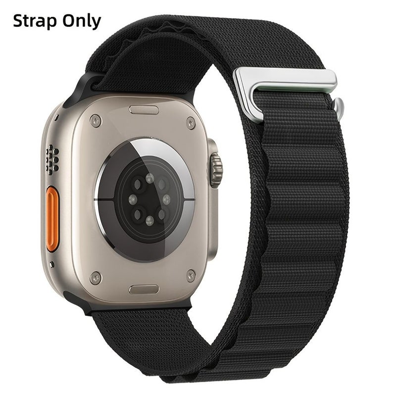 Alpine Loop Compatible with Apple Watch Ultra 1 Ultra 2 Ultra 3 Band 46mm 45mm 44mm Adjustable Woven Nylon Sport Loop Replacement Strap with C Hook Closure for iWatch S11 S10 S9 S8 S7 S6 S5 S4 Men Women - Image 2