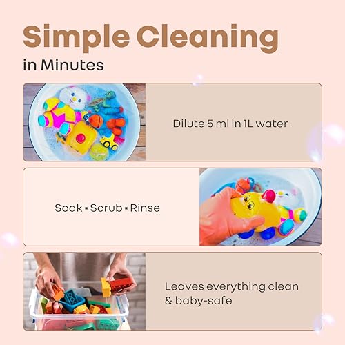 R for Rabbit Hygocare 1000ml Baby Liquid Cleanser for Washing Toys|Nipples Powered by Bio Enzymes Residue Free Anti Bacterial - Image 5