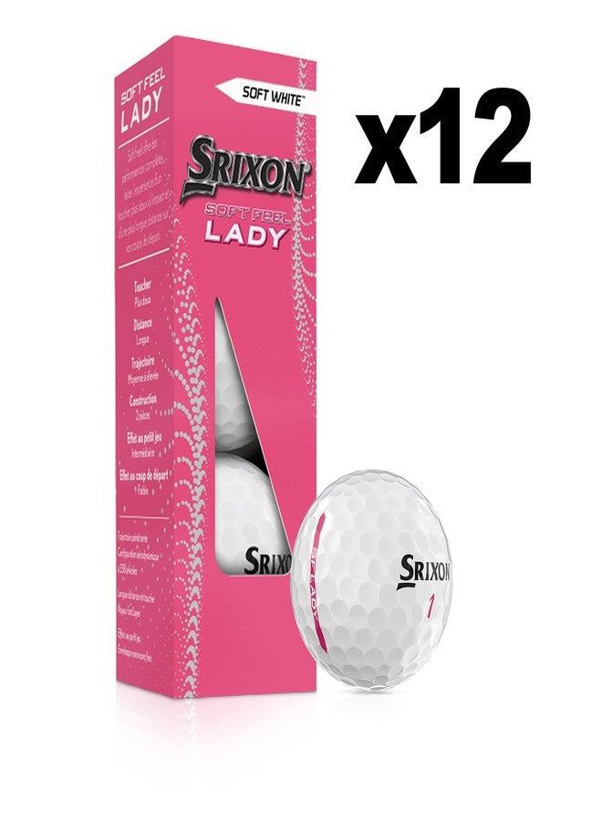 Srixon Soft Feel Lady Golf Balls, Soft Feel Lady 8, White - Image 3