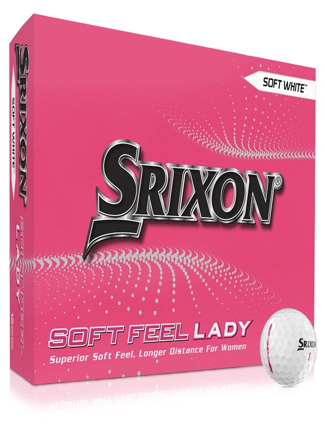 Srixon Soft Feel Lady Golf Balls, Soft Feel Lady 8, White - Image 1