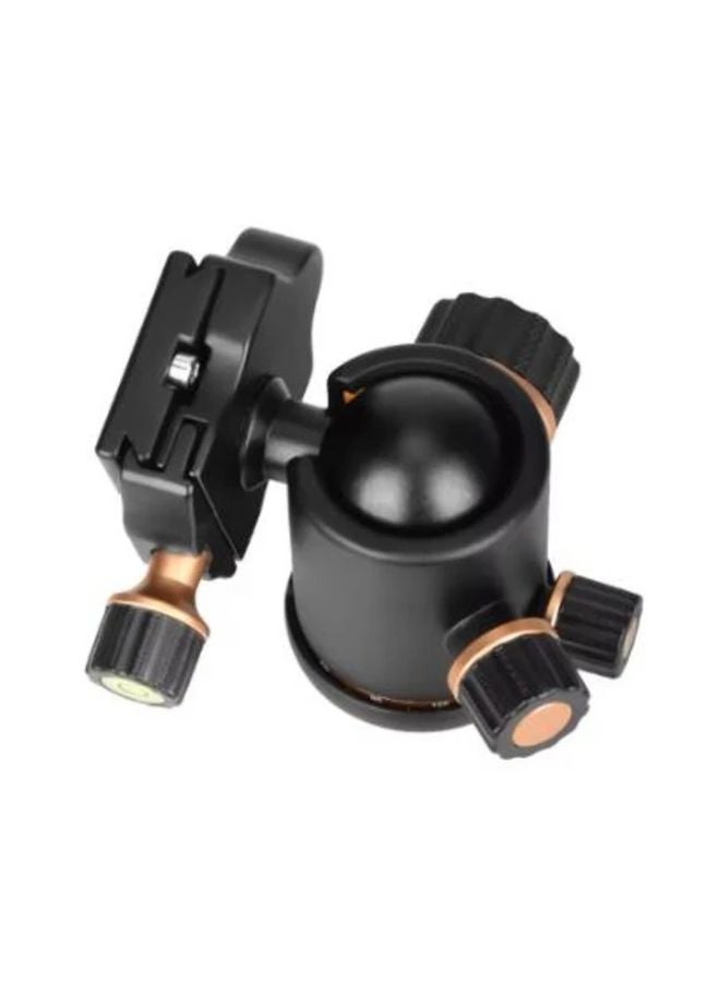 حامل ثلاثي كاميرا ذهبي محترف مع رأس كروي، دوارة سائلة 360 درجة، ألومنيوم خفيف ومحمول للسفر - Image 4