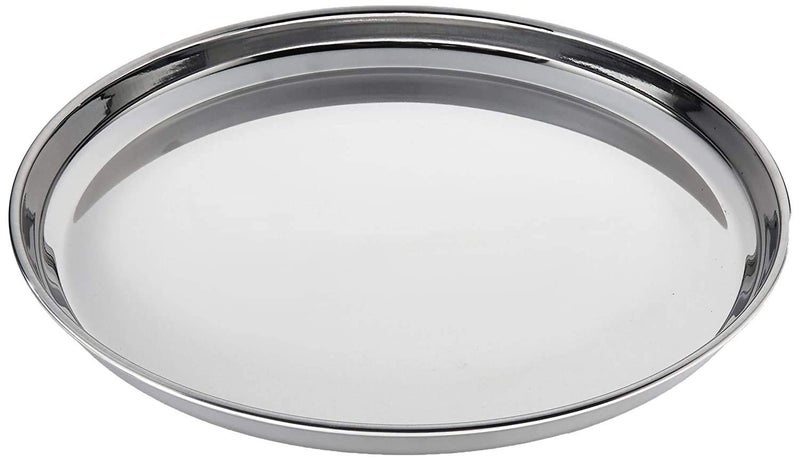 Nirvika Stainless Steel 3 Pc Thali Plate DinnerLunchDinnerwareServeware 13 inch Kitchenware Set Ideal for Home Restaurants and Family Use - Image 3