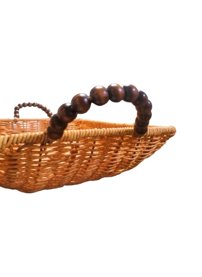 NKX Set of 3 Multifunctional Rattan Tray  - Image 2