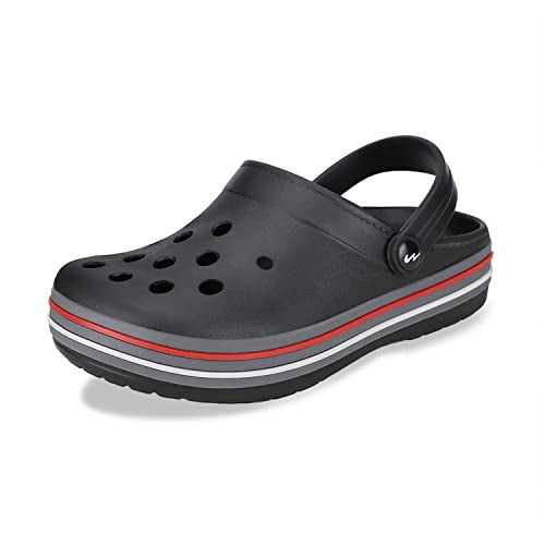 Campus Men's GC-4002 BLACK Clogs - 7UK/India GC-4002 - Image 1