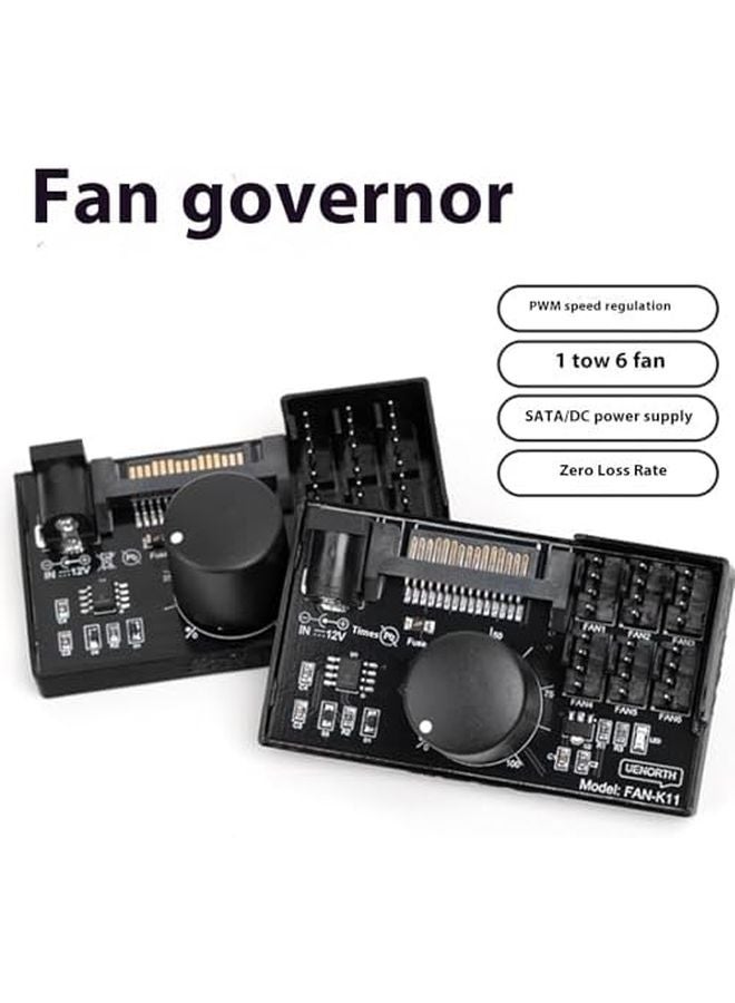 POWER4PIN 4 Channel NAS Server Fan Speed Controller Knob Regulation - Image 3