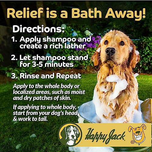 Happy Jack Itch No More Dog Itchy Skin Shampoo & Treatment (12 oz), Flea Bites, Allergies & Itch Relief, Stops Itching, Scratching & Gnawing on First Application for Healthy Dog Skin & Coat - Image 5