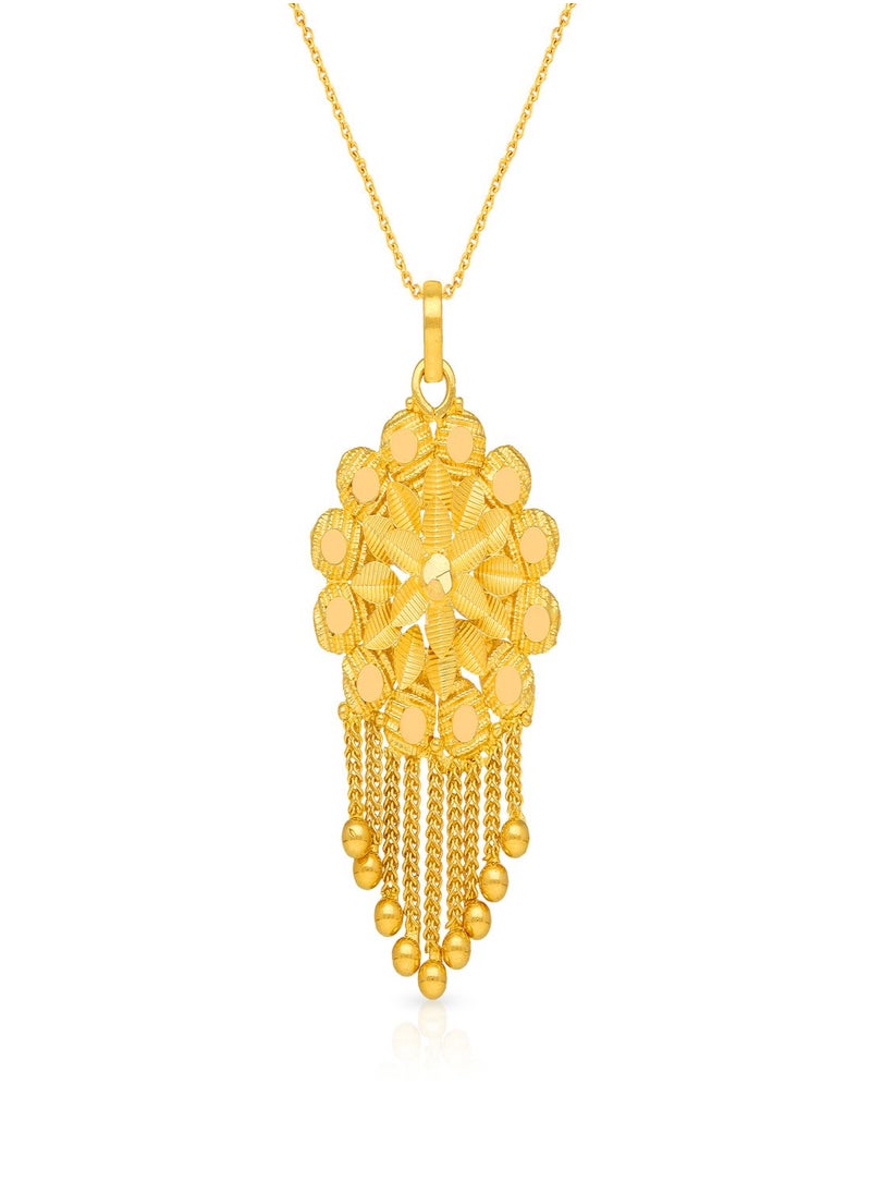 Malabar Gold and Diamonds 22 Carat 916 Purity Yellow Gold Pendant PD3759256Y For Women  - Image 1