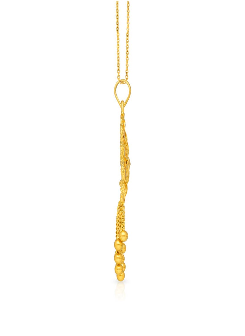 Malabar Gold and Diamonds 22 Carat 916 Purity Yellow Gold Pendant PD3759256Y For Women  - Image 3