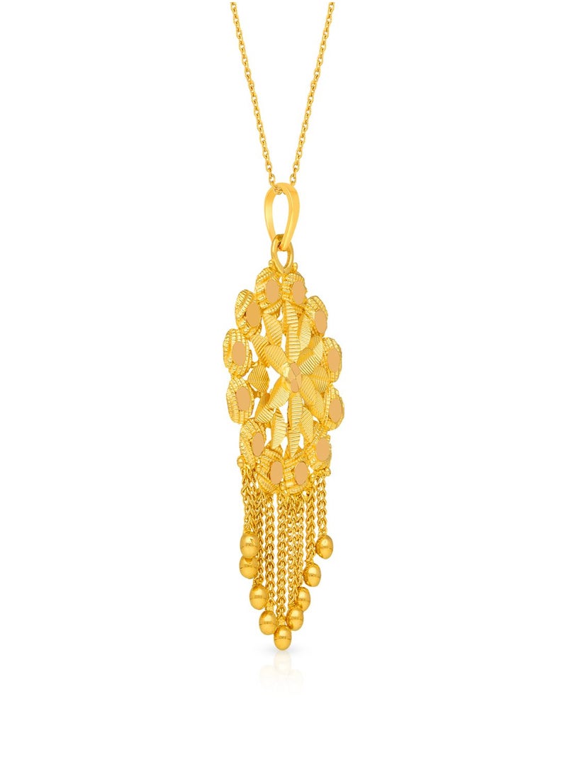Malabar Gold and Diamonds 22 Carat 916 Purity Yellow Gold Pendant PD3759256Y For Women  - Image 2
