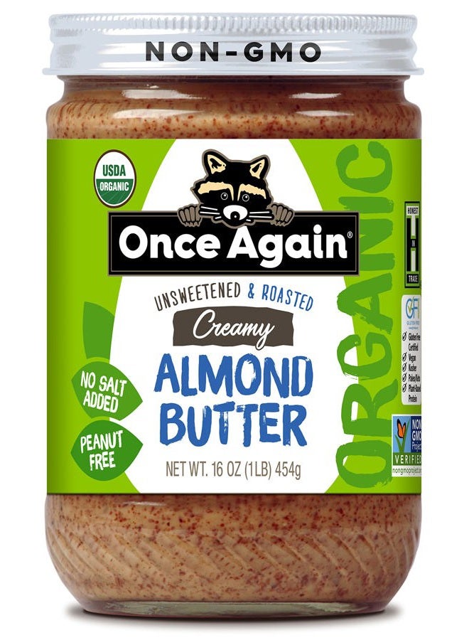 Once Again Organic Almond Butter Creamy 16 Oz. 127841 - Image 1