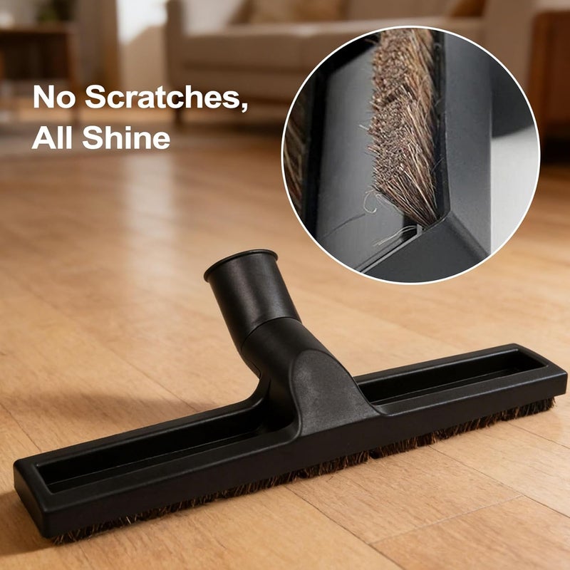 ANBOO 32mm 1 1/4 inches Vacuum Hardwood Floor Attachment Accessories Deluxe Extra Large Hardwood Brush 1-1/4inch Multi Surface Vacuum Floor Brush 360 Degrees Swivel Head Hard Floor Brush - Image 5