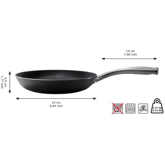 Skottsberg Lightweight Cast Iron Frying Pan PreSeasoned 94 Wide  50 Lighter Than Traditional Cast Iron - Image 4