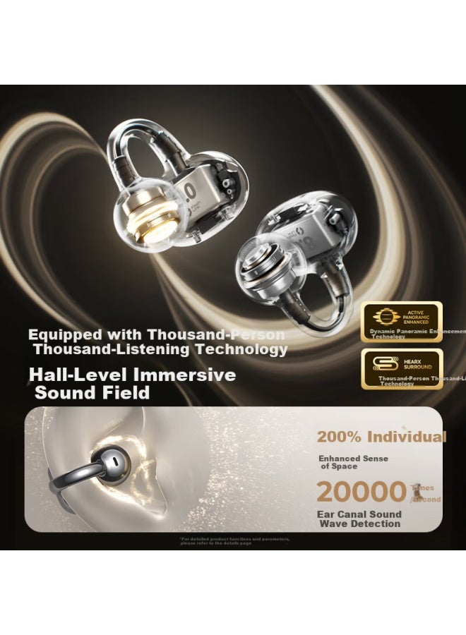 Sanag Saina S8s [subsidies], Clip-on Ai Bluetooth Headphones, Air-bone Conduction Concept Wireless Sports Earphones, Ear-hook Style, Conference Translation Noise-reducing Open-ear Headphones - Image 2