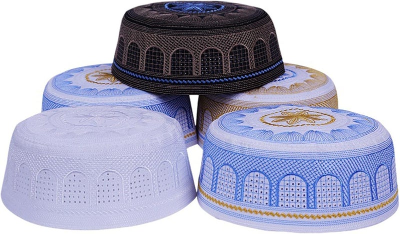 Multipurpose Embroidered Cultural Headwear Ideal for Adults and Lightweight Muslims Headpiece Stylish Muslims Cap Arabic Hat - Image 3
