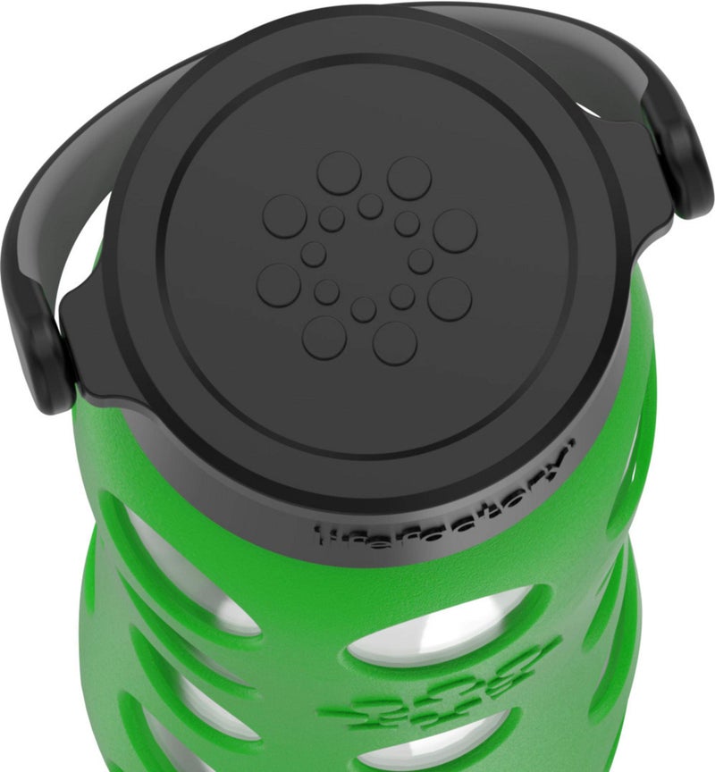 Lifefactory 22-Ounce BPA-Free Glass Water Bottle with Classic Cap and Protective Silicone Sleeve  Moss - Image 5