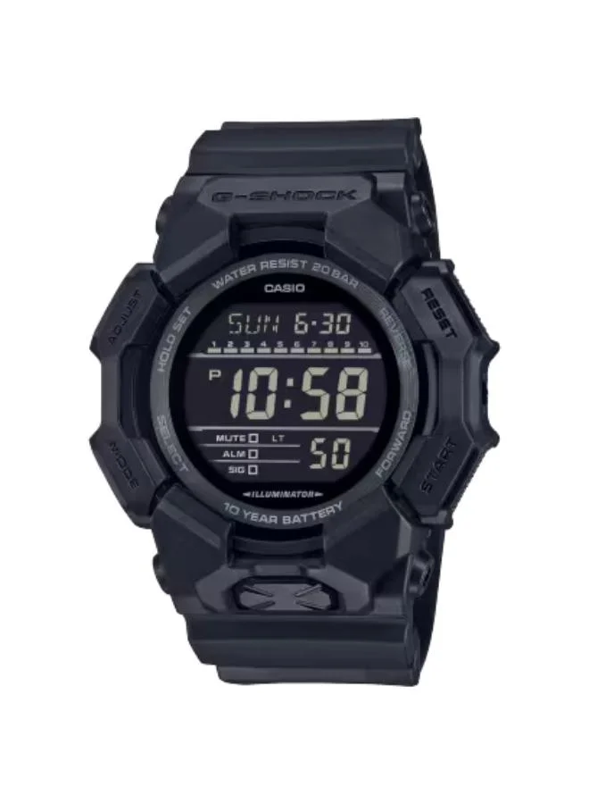 جي شوك Men's Digital Display Watch With Black Resin Strap - GD-010-1A1DR