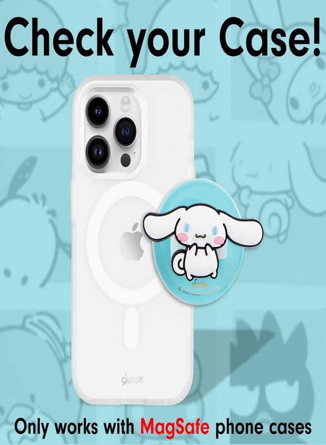 Sonix x Sanrio Magnetic Phone Grip, MagSafe Silicone Ring Loop Grip - Detachable Holder for Hand, Soft MagSafe Grip | Light Blue, Baby Blue | Cinnamoroll - Image 2