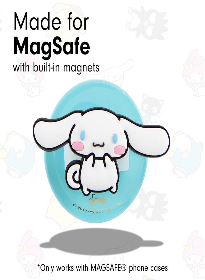 Sonix x Sanrio Magnetic Phone Grip, MagSafe Silicone Ring Loop Grip - Detachable Holder for Hand, Soft MagSafe Grip | Light Blue, Baby Blue | Cinnamoroll - Image 4