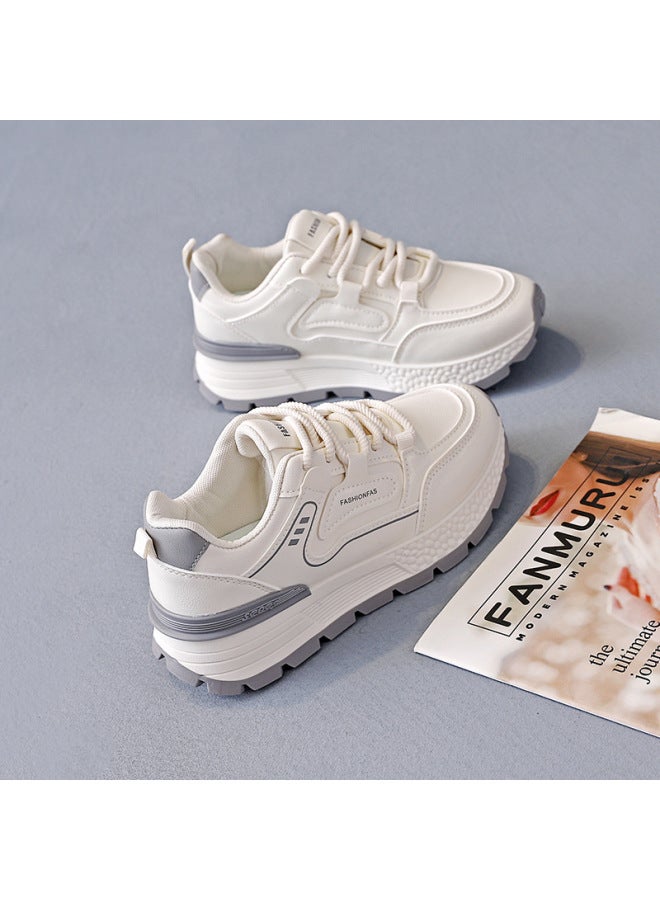 Dad Shoes For Women Autumn Women's Shoes Student Running Shoes Thick-soled Women's Casual White Sneakers Trendy