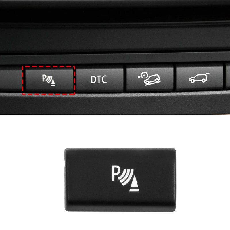 Jaronx Compatible with BMW Parking Radar Sensor Button Cover Parking Radar Sensor Switch Button Replacement Compatible with BMW X5 E70 20062013 X6 E71 20082014 1 PCS