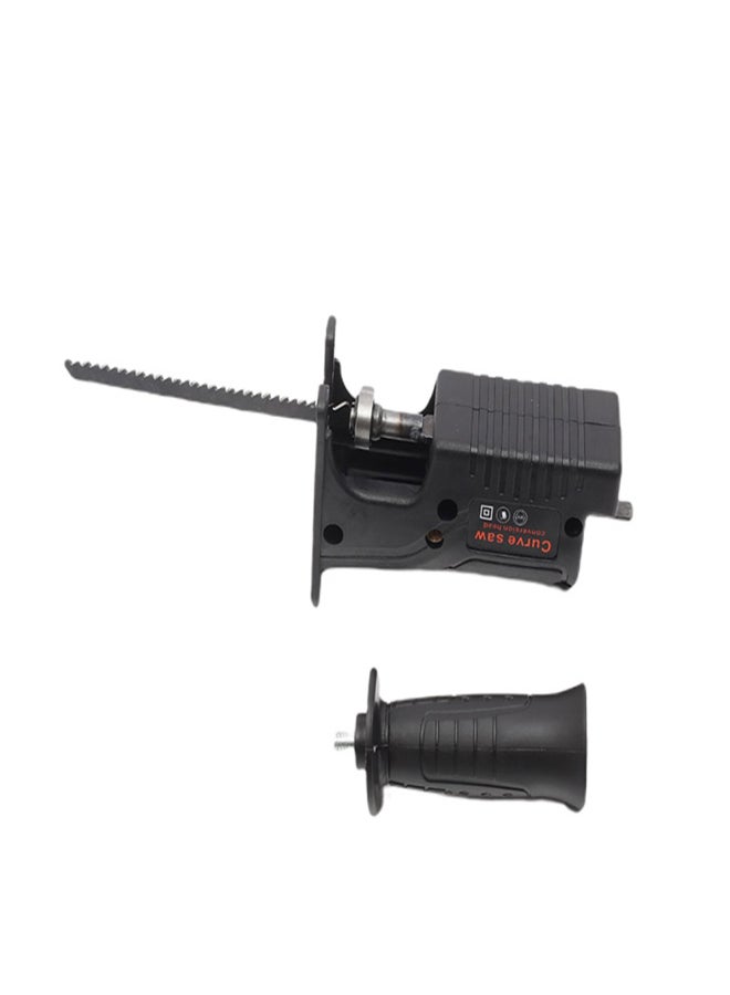 Curve Electric Drill to Reciprocating Saw Adapter with 3 Replaceable Saw Blades Power Drill Modified Tool Electric Saw Converter for Wood Metal Plastic Bone Leather - Image 5