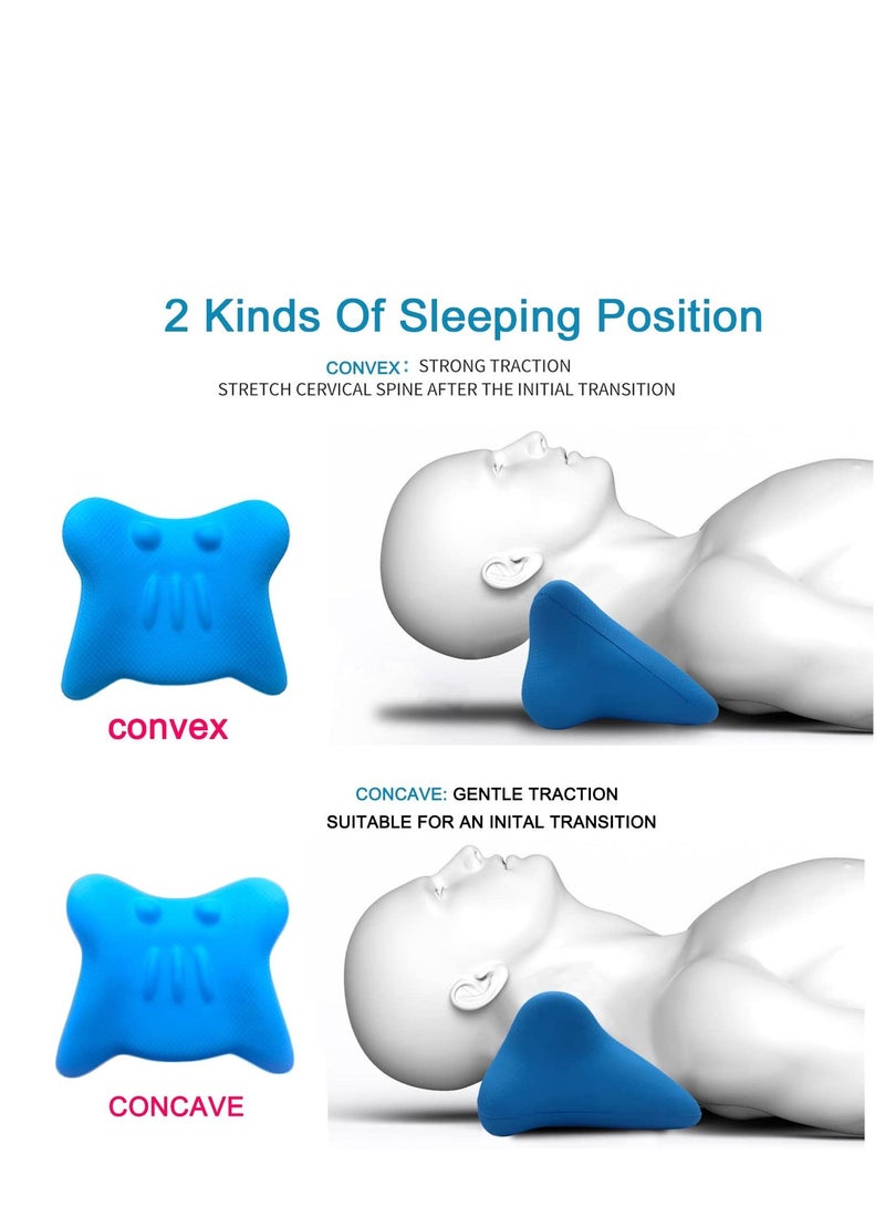 SYOSI Neck Stretcher for Pain Relief, Neck and Shoulder Relaxer, Cervical Traction Device Pillow for Pain Relief and Cervical Spine Alignment, Chiropractic Pillow with Acupressure Point - Image 2