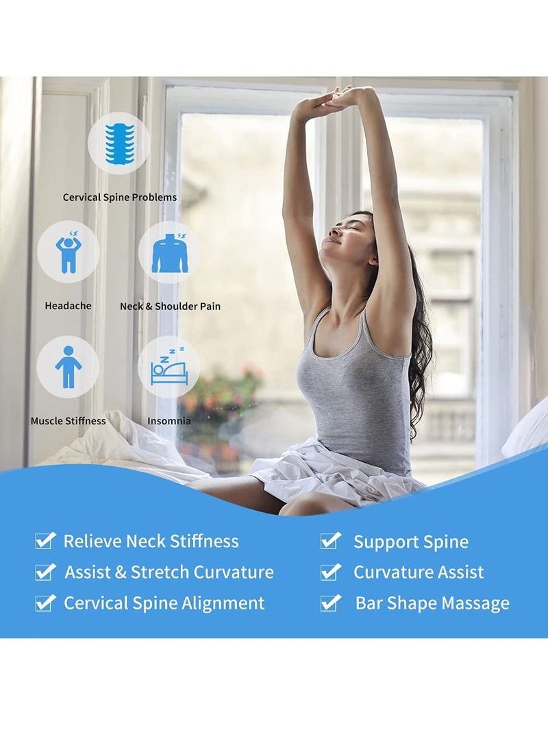 SYOSI Neck Stretcher for Pain Relief, Neck and Shoulder Relaxer, Cervical Traction Device Pillow for Pain Relief and Cervical Spine Alignment, Chiropractic Pillow with Acupressure Point - Image 4