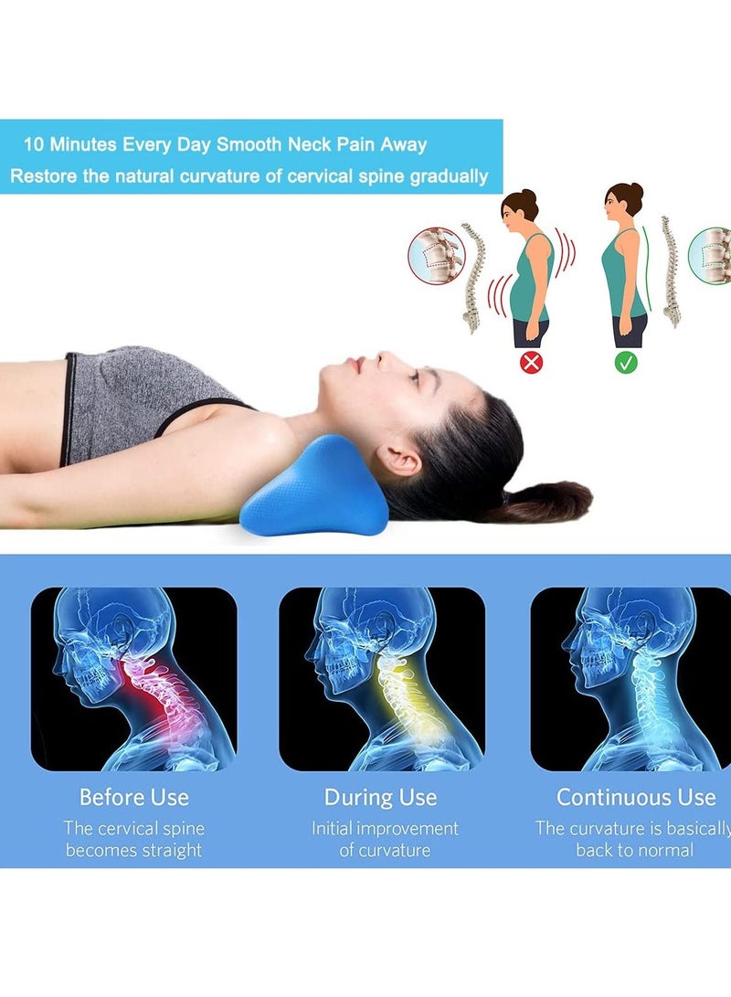 SYOSI Neck Stretcher for Pain Relief, Neck and Shoulder Relaxer, Cervical Traction Device Pillow for Pain Relief and Cervical Spine Alignment, Chiropractic Pillow with Acupressure Point - Image 5