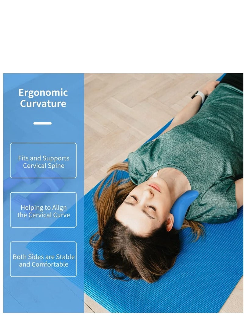 SYOSI Neck Stretcher for Pain Relief, Neck and Shoulder Relaxer, Cervical Traction Device Pillow for Pain Relief and Cervical Spine Alignment, Chiropractic Pillow with Acupressure Point - Image 3