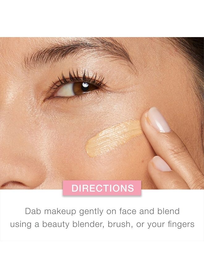 Neutrogena أساس سائل للبشرة الصحية، واقي شمس واسع الطيف SPF 20، أساس خفيف وبدون عيوب مع فيتامين E المضاد للأكسدة و Feverfew، بيج طازج، 1 أونصة سائلة - Image 5