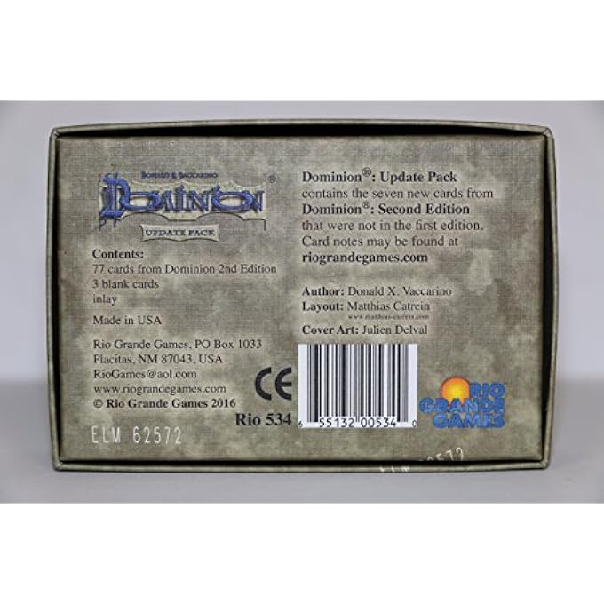 ريو جراند جيمز ريو غراندي ألعاب دومينيون 2nd الطبعة لوحة لعبة تحديث حزمة - Image 2