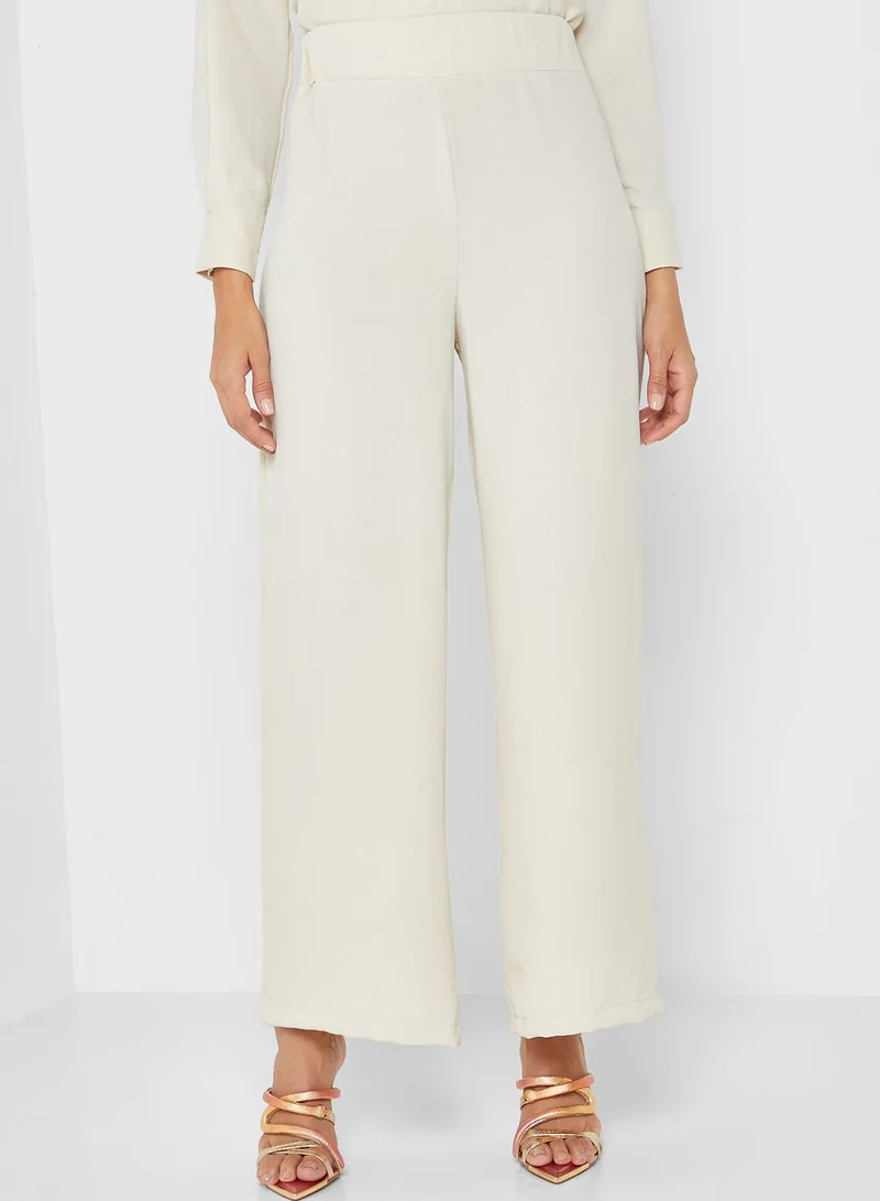 Refka by modanisa Crew Neck Top & Pants Set