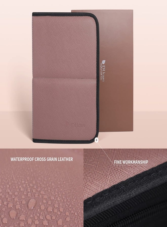 دي يو كير منظم فرش مكياج DUcare، 30 قطعة، حقائب سفر قابلة للطي، حقيبة فرش مكياج قائمة، حقيبة تخزين مستحضرات تجميل للفنانين (الحقيبة فقط) - Image 5