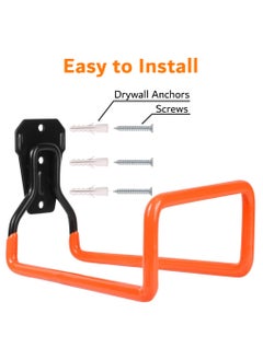 Garden Hose Hanger, Wall Mount Hose Hanger with Screw and Drywall Anchors, Water Hose Holders for Outside Yard(Orange) - pzsku/Z92A73B3EC42BAB58465FZ/45/_/1712540774/d558a501-2482-47a5-9f4a-5f82fb1e7d63