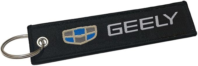 جيلي سلسلة مفاتيح من قماش فاخر عالي الجودة - سلسلة مفاتيح سيارة متينة مع حلقة وخطاف معدنيين | حامل مفاتيح قوي للمنزل والسيارة | تصميم أنيق مطرز - Image 2