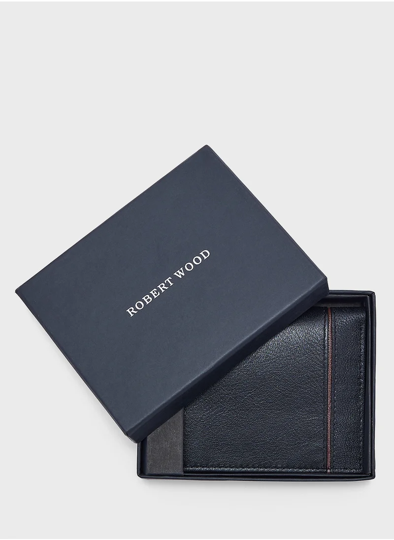 Robert Wood Genuine Leather Bi Fold Wallet