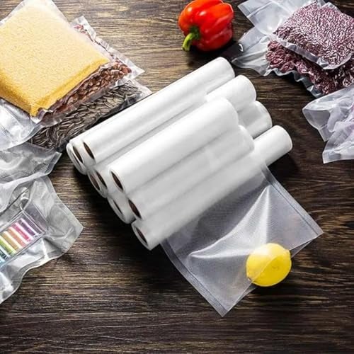 Fresh World FRESHWORLD Embossed Vacuum Sealer Rolls - Food Storage Saver Bag, Clear (22cm x1500 cm) - Image 2