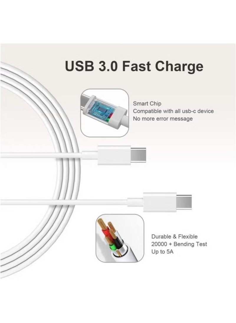 ELTRAZONE 96W Type C Fast Replacement Charger for MacBook Pro & MacBook Air – Compatible with 13, 14, 15, 16 Inch Models (2016-2020) | Universal Power Adapter for Laptops, Tablets & Smartphones | Thunderbolt USB-C Charger with Included USB-C Cable | Supports iPhone 15 Fast Charging  - Image 2