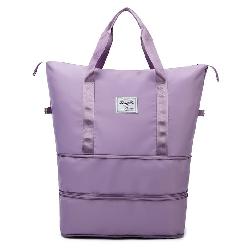 Factory Large Capacity Travel Bag Dry and Wet Separation Yoga Fitness Bag Double-layer Travel Trolley Case Luggage Storage Bag - Image 4