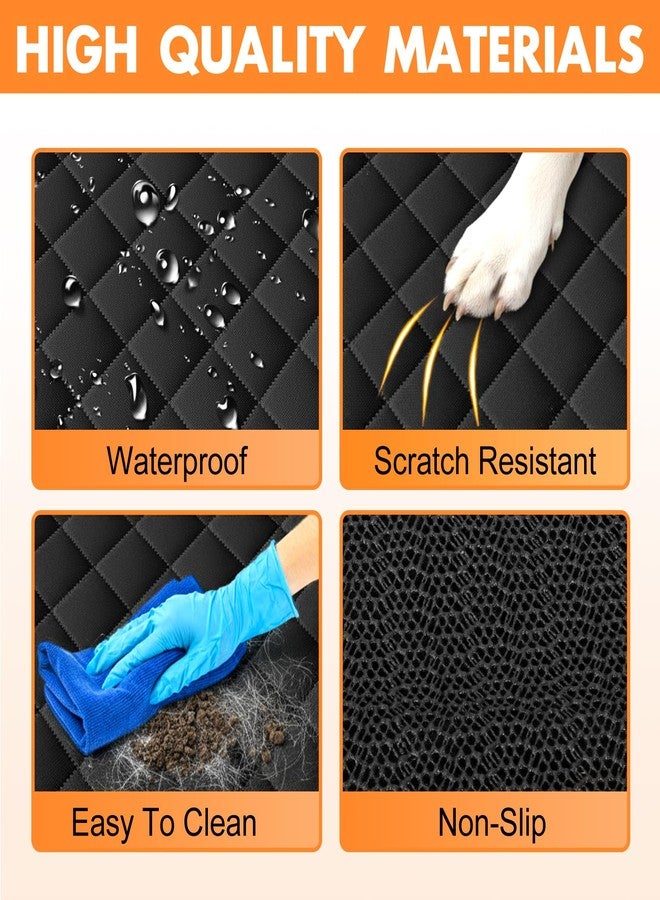 NECKORY Backseat Cover for Dogs, Waterproof and Non-Slip Pet Bench Seat Covers, Car Seat Protector for Back Seat, Universal Size Rear Car Seat Cover Fits Cars, Trucks and SUVs, L-Carbon Black - Image 4