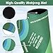 QUEENLINK Mahjong Mat for Table with Carrying Bag 324 x 324 NonSlip Neoprene Mahjong Mat with Rules NoiseReducing Gaming Mat for Mahjong Poker Cards Board and Tile Games Green - Image 4