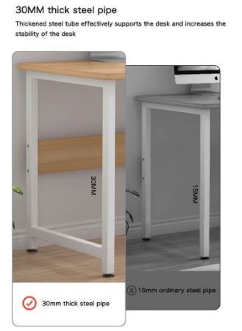 AGD - Computer Desk with Shelves - Home Office Study Desks with Bookshelf for Study Writing and Work - Plenty Leg Room and Easy Assemble - Image 1
