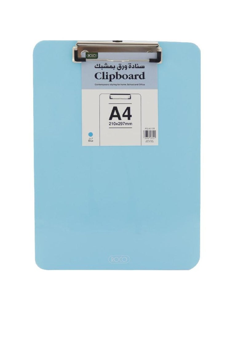 روكو لوح تثبيت قياسي A4 بلاستيك أزرق
