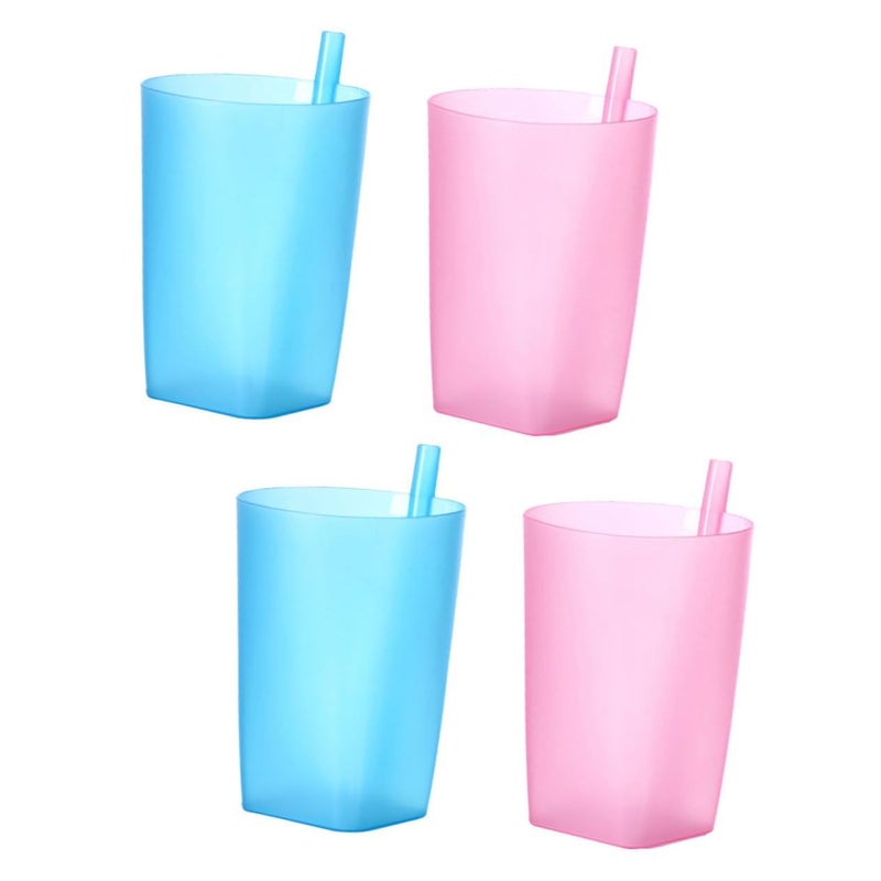 SUPVOX 4 Reusable Straw Cups For Water Juice Fall Design Bright Little Hands - Image 2