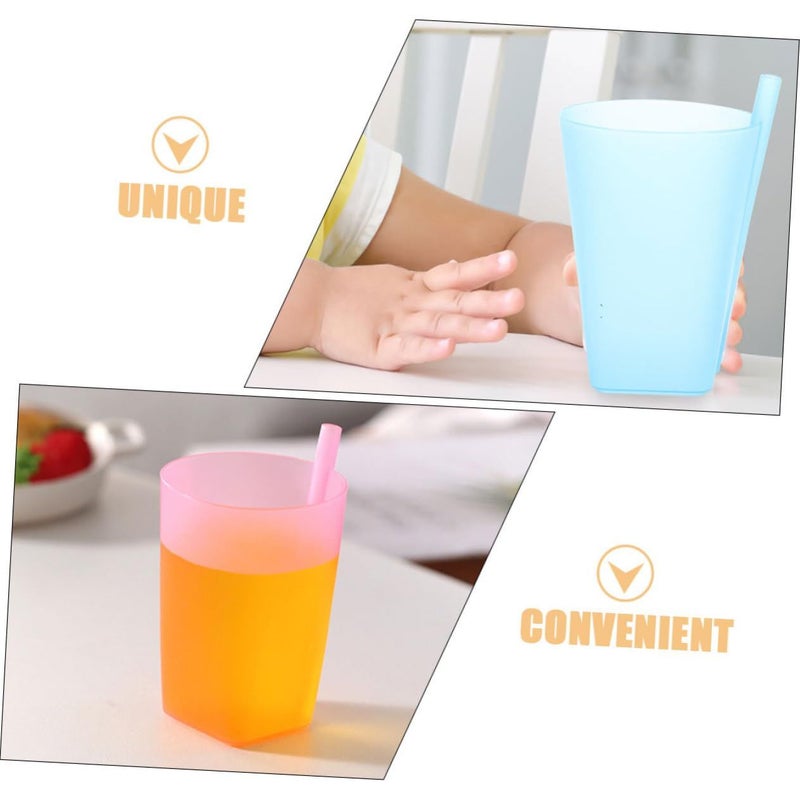 SUPVOX 4 Reusable Straw Cups For Water Juice Fall Design Bright Little Hands - Image 4