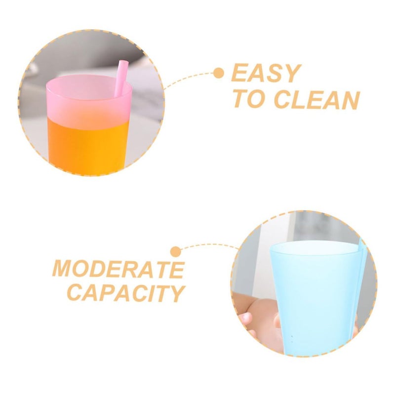 SUPVOX 4 Reusable Straw Cups For Water Juice Fall Design Bright Little Hands - Image 5