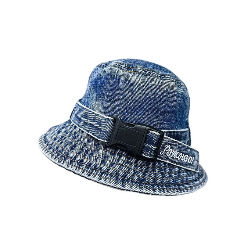 Korean Style Denim Bucket Hat 2026 New Women's Street Fashion - Image 5