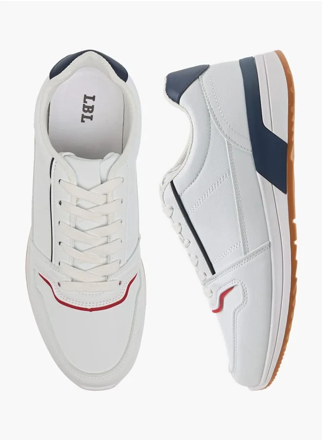 LBL by Shoexpress Men's Panelled Lace-Up Sneakers
