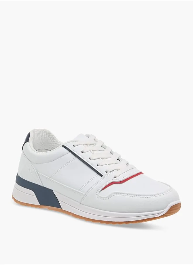 LBL by Shoexpress Men's Panelled Lace-Up Sneakers